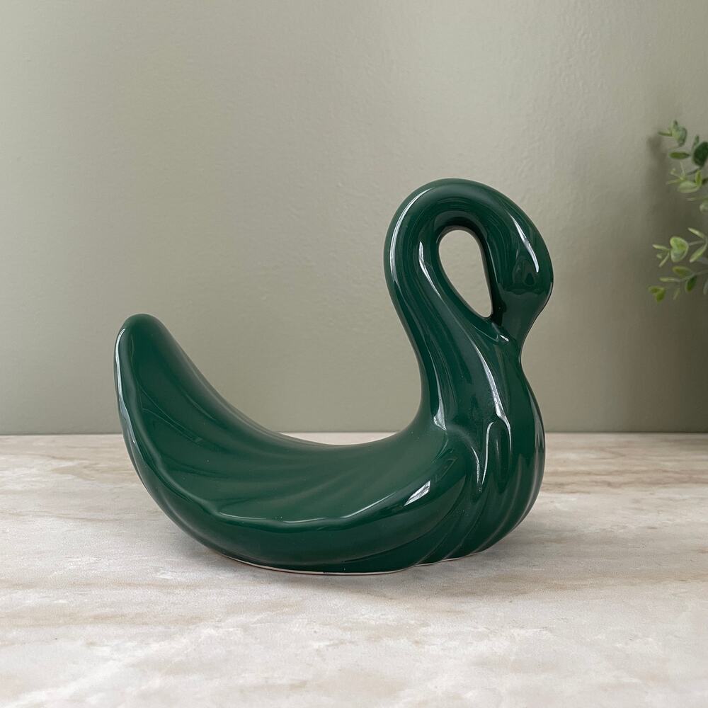 Vintage Mid-Century Teal Swan Towel Holder